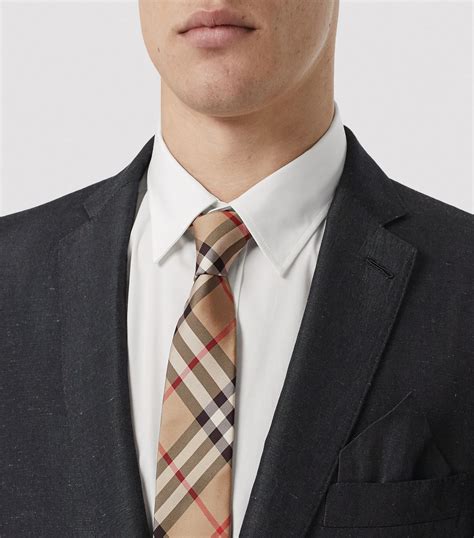 burberry beat check silk tie|Check Silk Tie in Midnight .